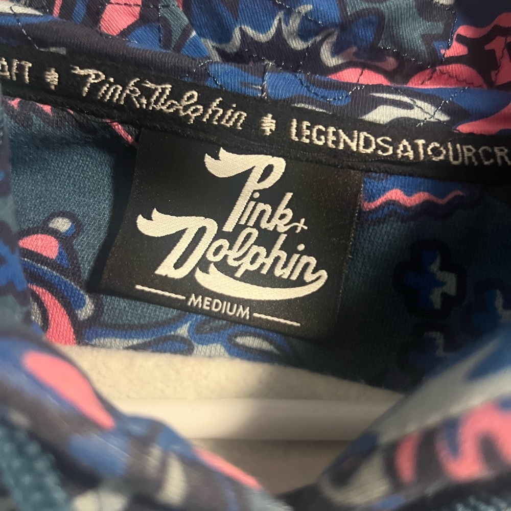 Pink Dolphin Blue and Pink Graphic Hoodie - Picture 4 of 6